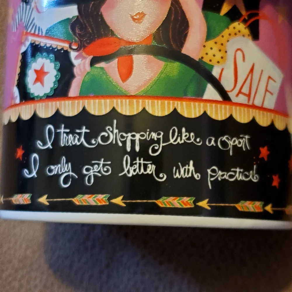 I treat shopping like a sport coffee mug